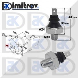 Датчик за налягане на маслото Acura Chevrolet Daewoo Daihatsu Fiat Ford Hyundai KIA Lexus Mazda Mitsubishi Nissan Subaru Suzuki Toyota VW